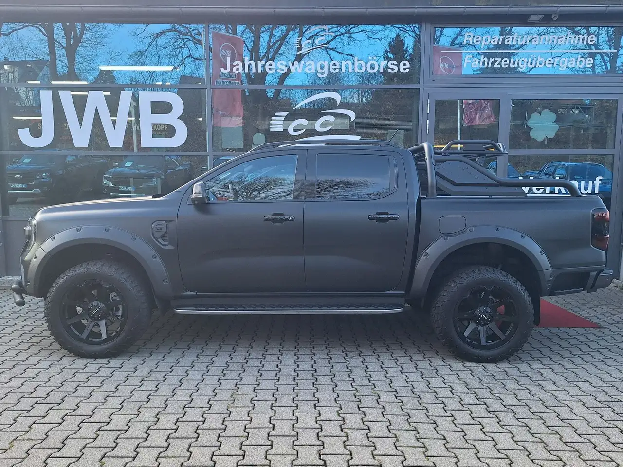 Ford Ranger Wildtrak 3,0d MATT FOLIERT HÖHER e-Rollo Stdhz