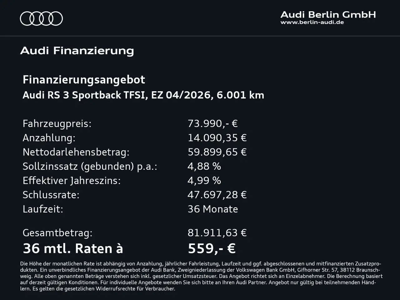 Audi RS3 2